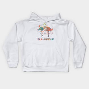 Flamingo - Fla-Mingle Kids Hoodie